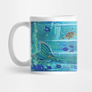 Calypso Mermaid art by Renee Lavoie Mug